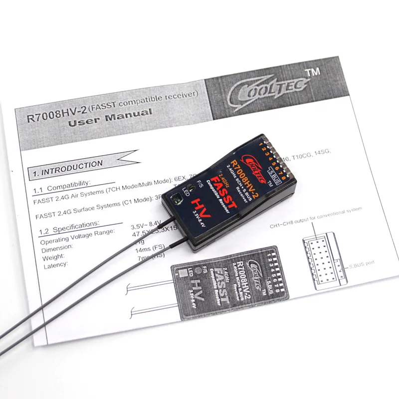 NEW Cooltech R7008HV-2 Futaba  - Receiver Sbus 8Ch recension och pris