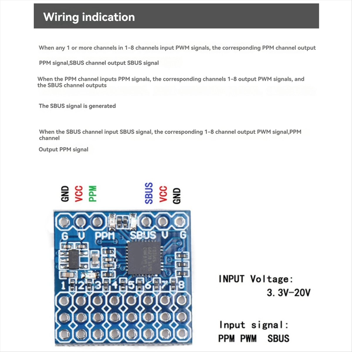 A99X SPP-SBUS 8CH Converter fo - Receiver Sbus 8Ch recension och pris
