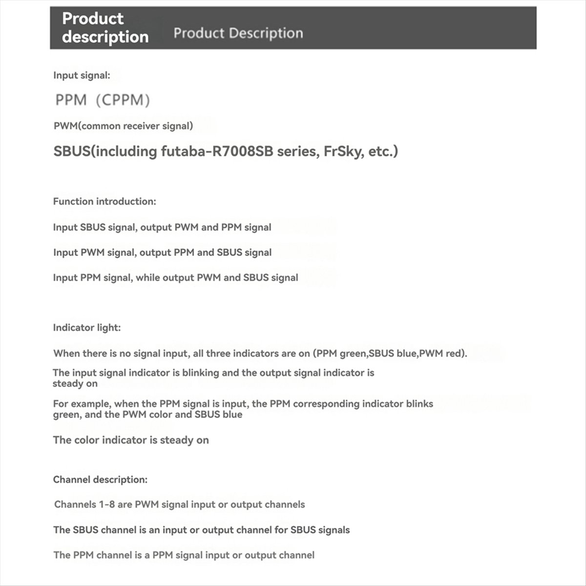 A99X SPP-SBUS 8CH Converter fo - Receiver Sbus 8Ch recension och pris
