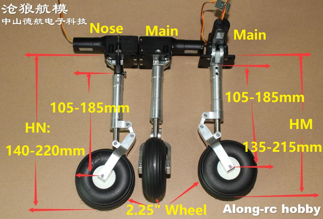 2.25' One Wheel Nose Main Full - Rc Hobby Land recension och pris