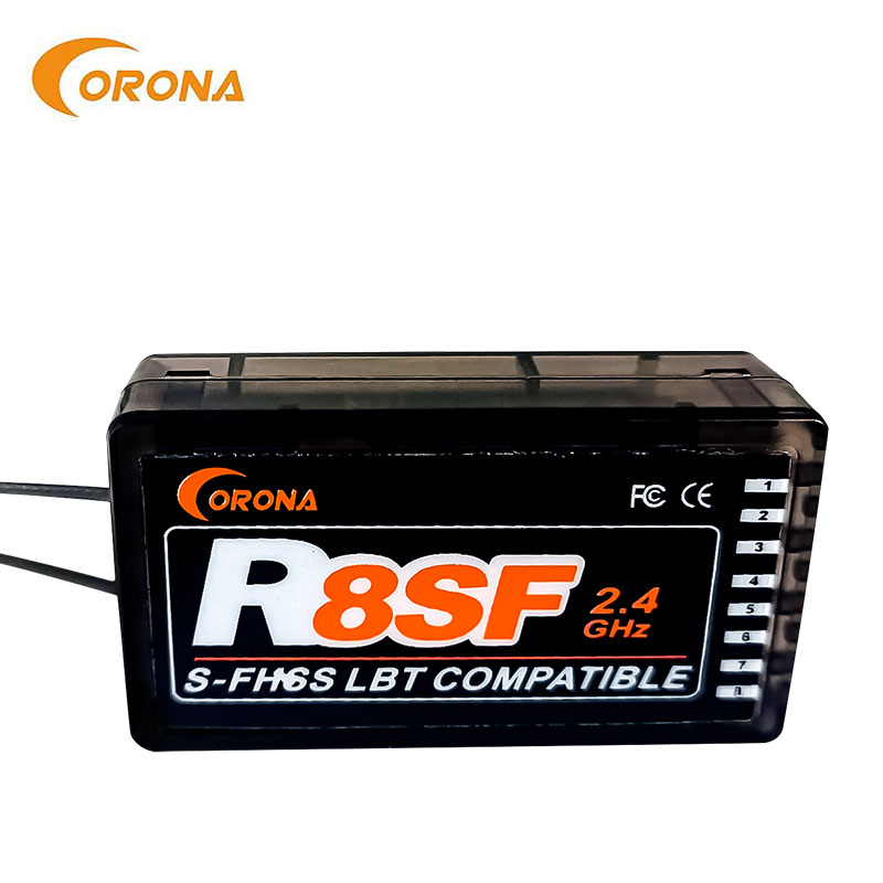 Corona R8SF 8CH 2.4GHz S‑FHSS  - Receiver Sbus 8Ch recension och pris