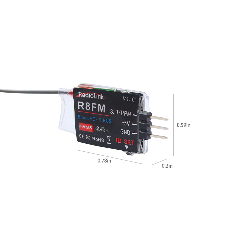 Radiolink 2.4GHz R8FM 8CH RC R - Receiver Sbus 8Ch recension och pris