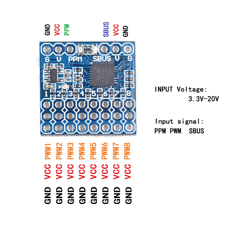 8CH PWM PPM SBUS Signal Conver - Receiver Sbus 8Ch recension och pris
